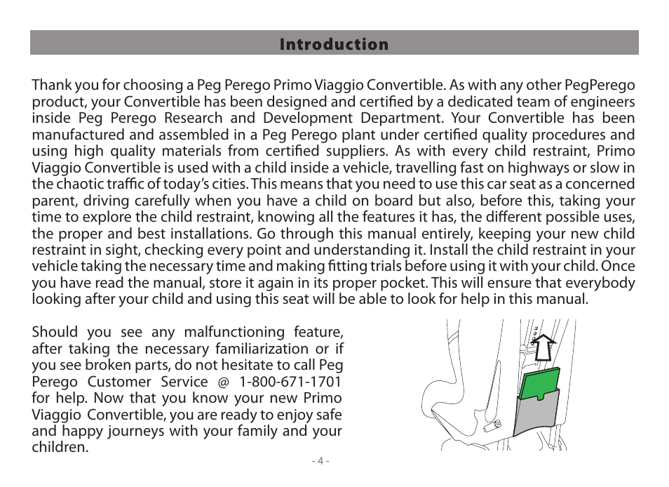 Peg-Perego Primo Viaggio Convertible 2014 User Manual | Page 4 / 128