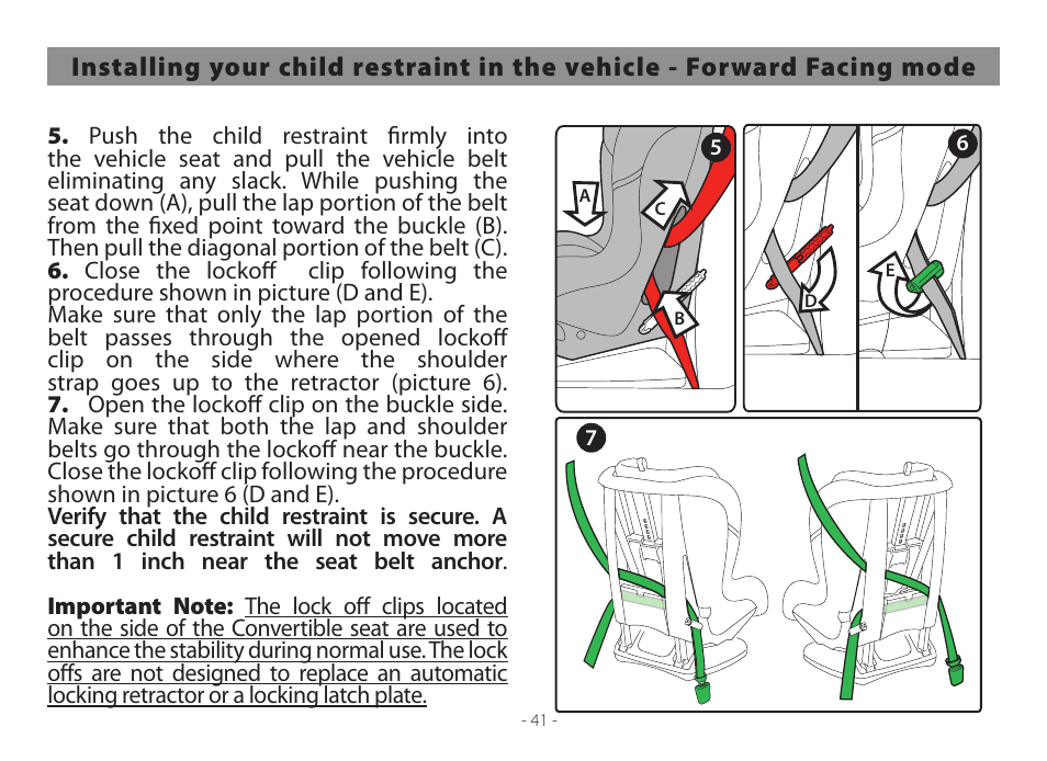 Peg-Perego Primo Viaggio Convertible 2014 User Manual | Page 41 / 128