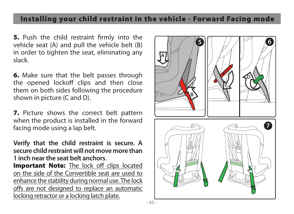 Peg-Perego Primo Viaggio Convertible 2014 User Manual | Page 43 / 128