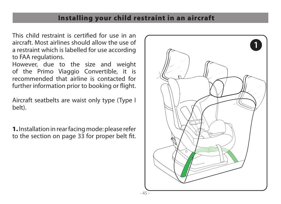 Peg-Perego Primo Viaggio Convertible 2014 User Manual | Page 45 / 128