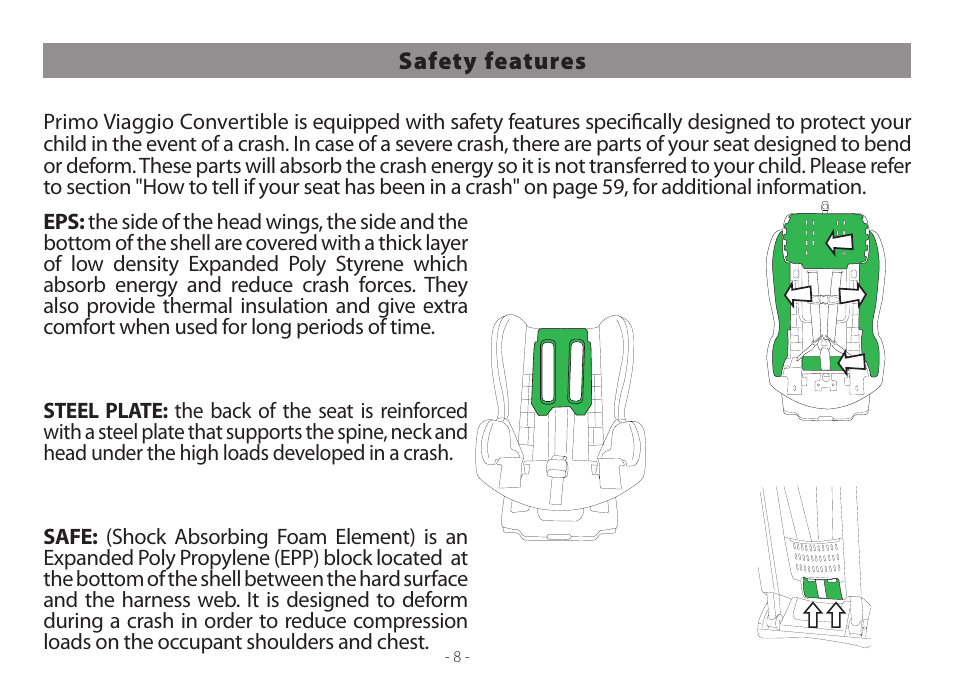 Peg-Perego Primo Viaggio Convertible 2014 User Manual | Page 8 / 128