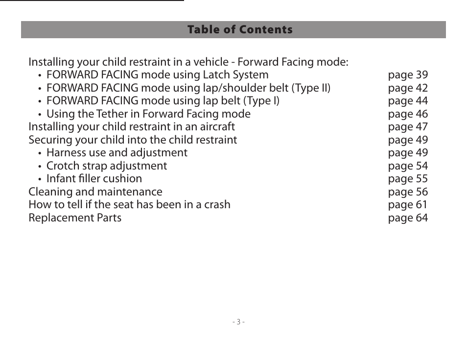 Peg-Perego Primo Viaggio Convertible User Manual | Page 3 / 64