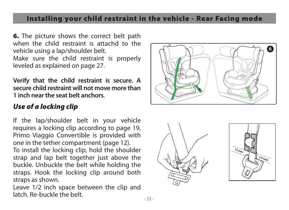 Peg-Perego Primo Viaggio Convertible User Manual | Page 33 / 64