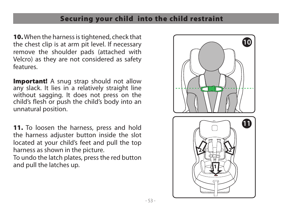 Peg-Perego Primo Viaggio Convertible User Manual | Page 53 / 64