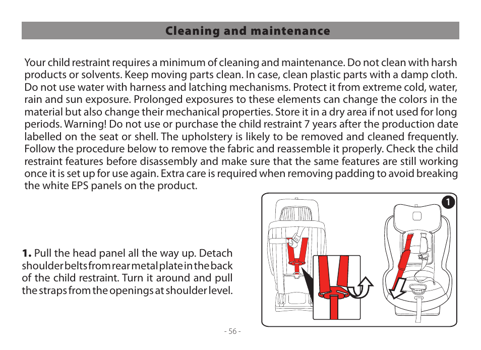 Peg-Perego Primo Viaggio Convertible User Manual | Page 56 / 64