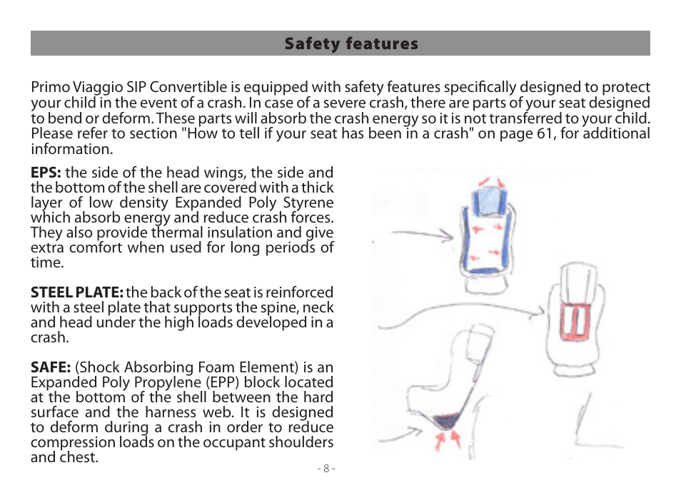 Peg-Perego Primo Viaggio Convertible User Manual | Page 8 / 64