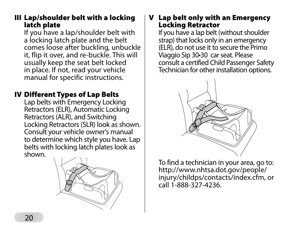 Peg-Perego Primo Viaggio SIP 30-30 User Manual | Page 20 / 96