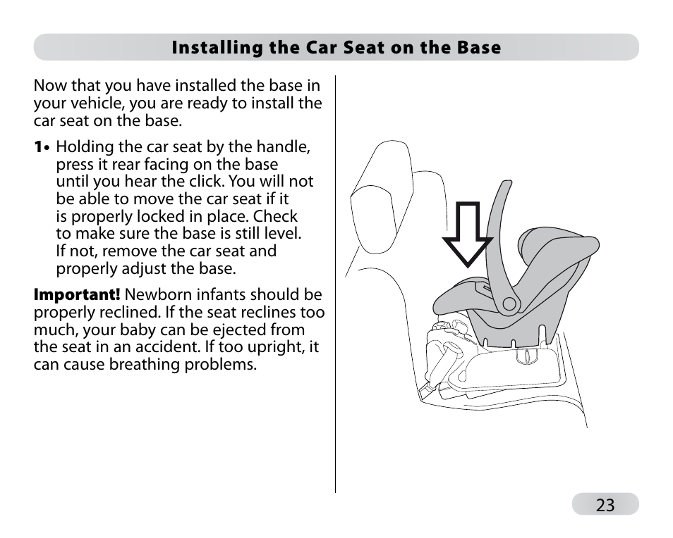 Peg-Perego Primo Viaggio SIP 30-30 User Manual | Page 23 / 96