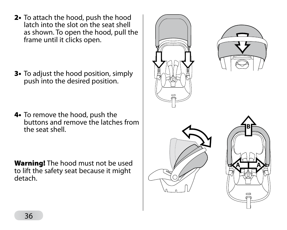 Peg-Perego Primo Viaggio SIP 30-30 User Manual | Page 36 / 96