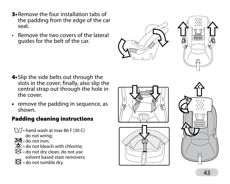 Peg-Perego Primo Viaggio SIP 30-30 User Manual | Page 43 / 96