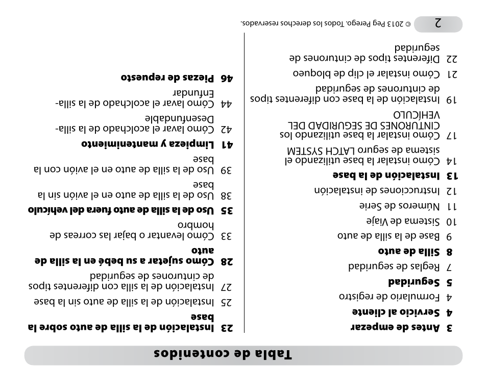 Peg-Perego Primo Viaggio SIP 30-30 User Manual | Page 95 / 96