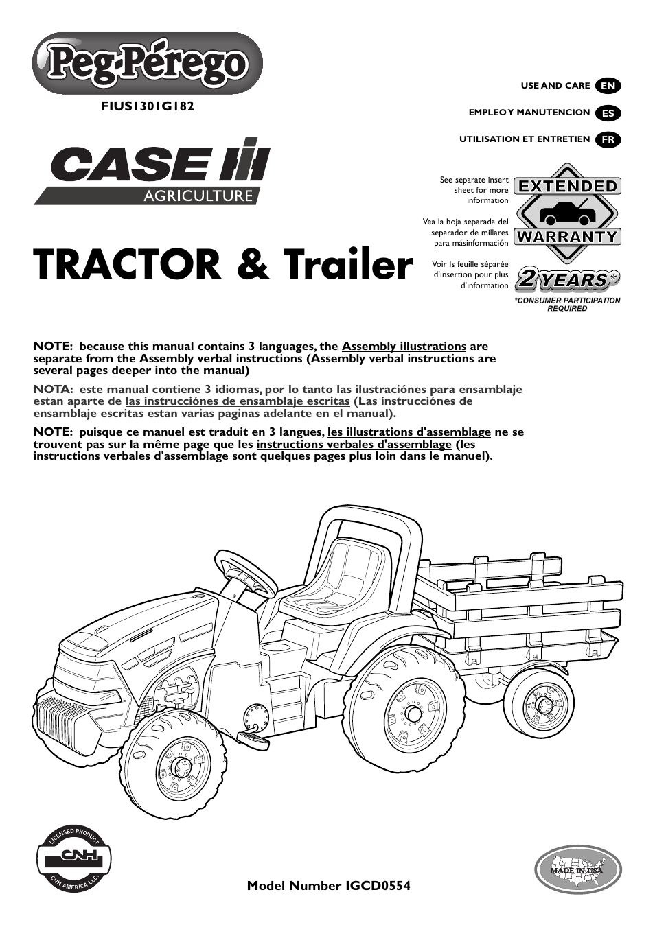 Peg-Perego Case IH User Manual | 16 pages