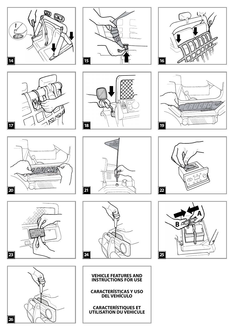 Peg-Perego Gaucho Rocin User Manual | Page 3 / 16