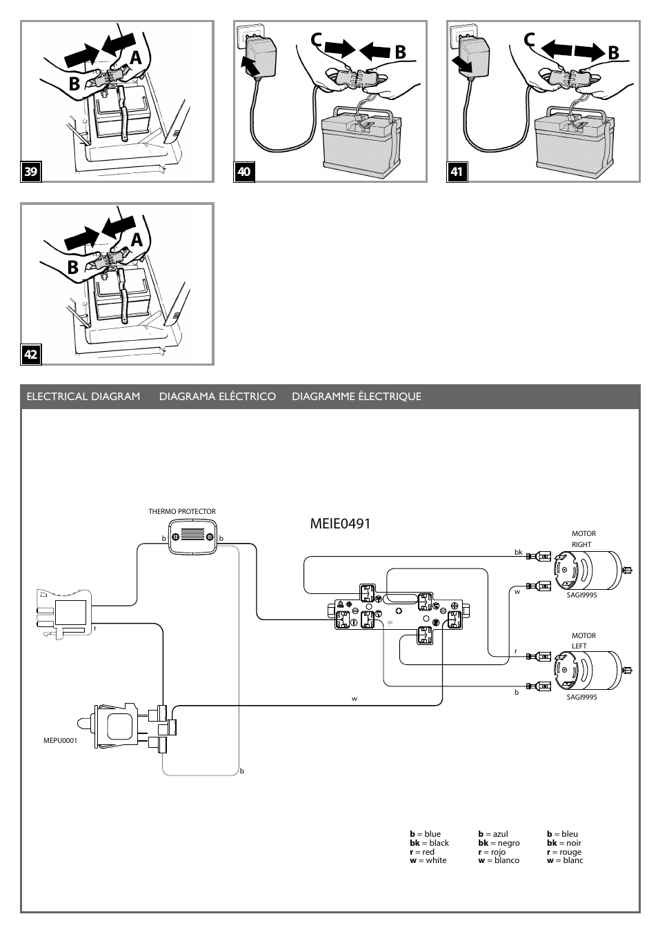 Bc b c, Meie0491 | Peg-Perego Gaucho Rocin User Manual | Page 5 / 16