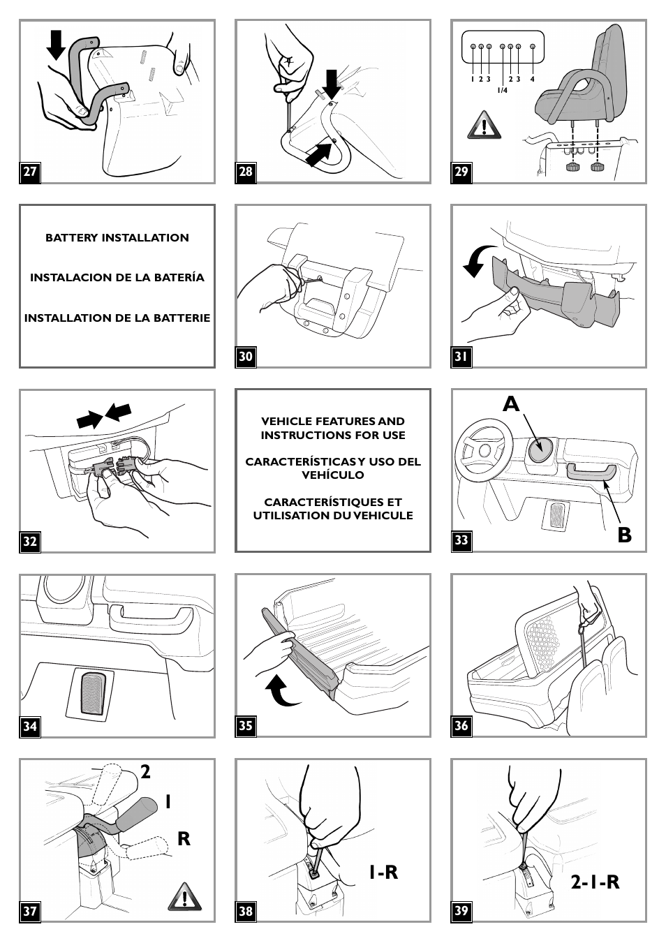 1-r 1-r 1 2 r | Peg-Perego JD Gator XUV User Manual | Page 4 / 24