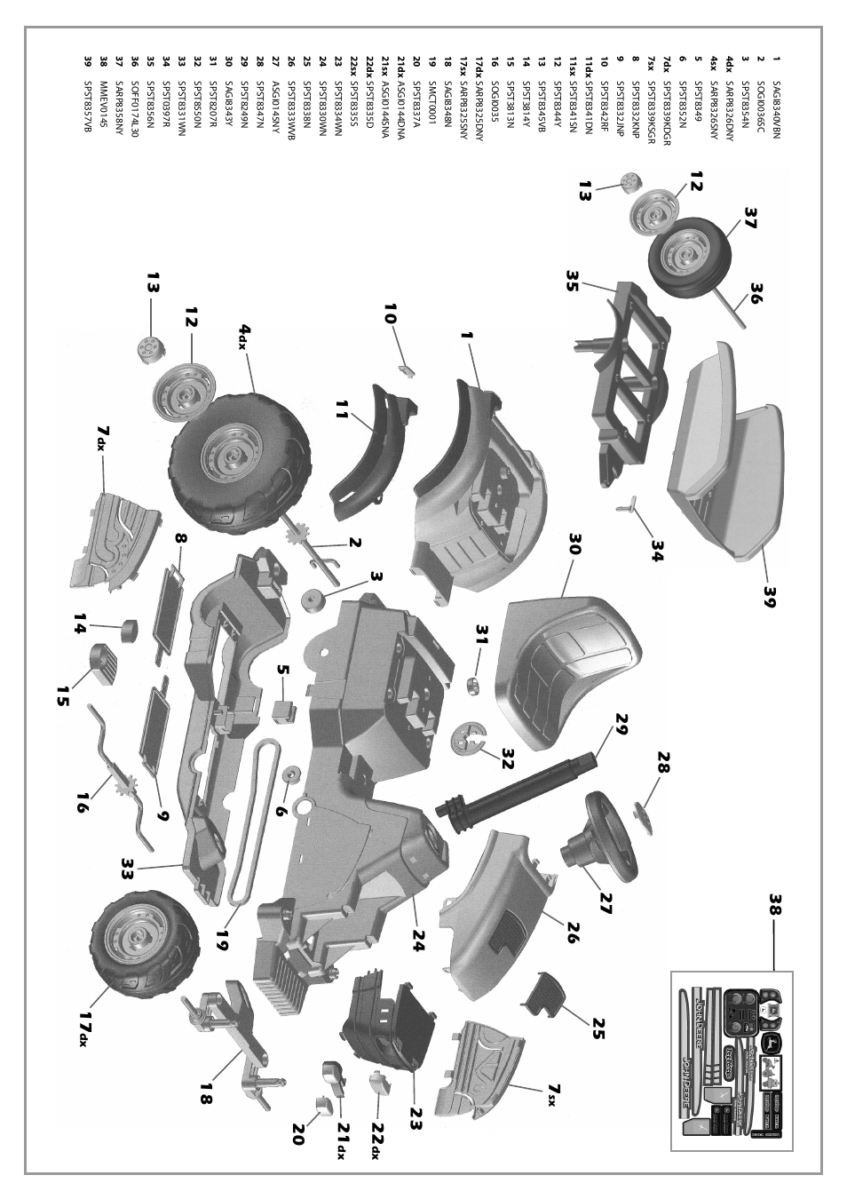 Peg-Perego John Deere Farm Tractor with Trailer User Manual | Page 4 / 8
