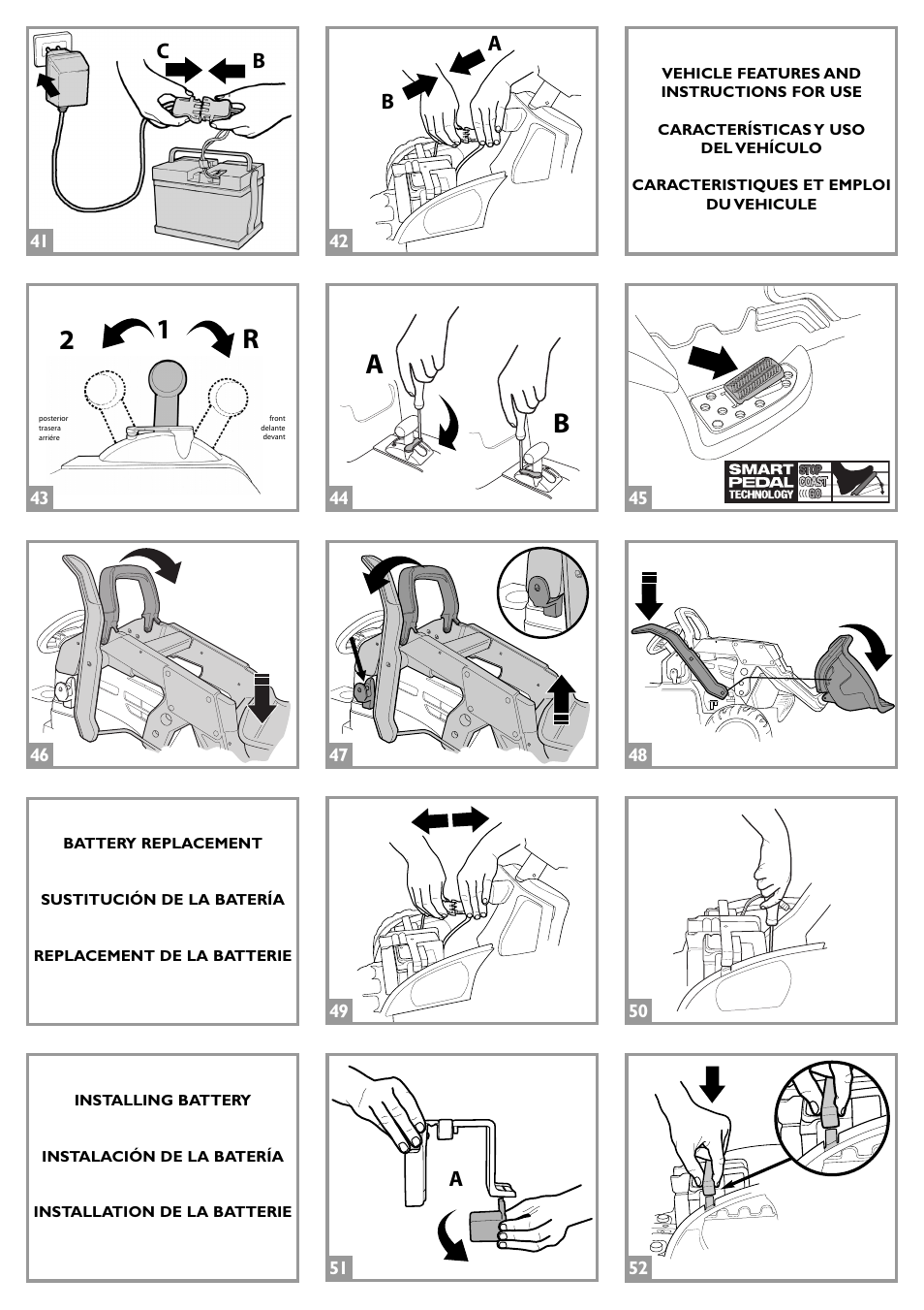 Ab 2 r, Cb b a | Peg-Perego John Deere Ground Loader User Manual | Page 5 / 24