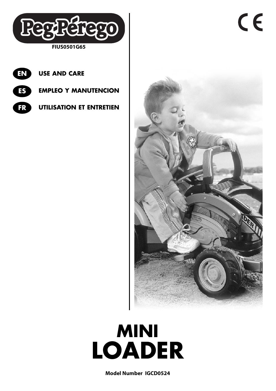 Peg-Perego John Deere Mini Power Loader User Manual | 8 pages