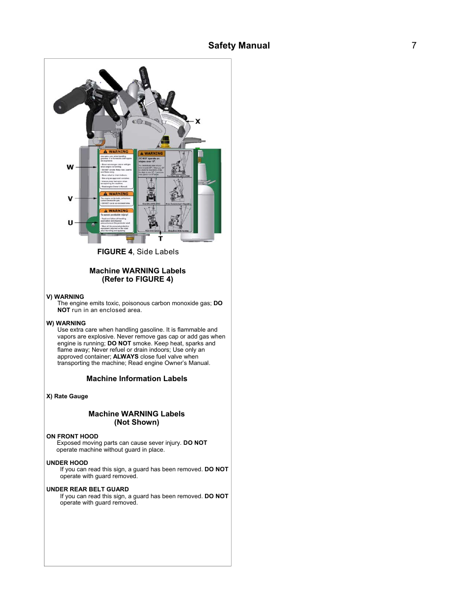 Safety manual 7 | PermaGreen Triumph Spread-Only User Manual | Page 11 / 44