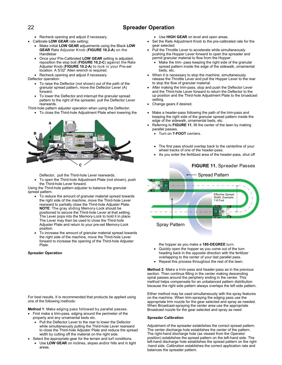 Spreader operation 22 | PermaGreen Triumph Spread-Only User Manual | Page 26 / 44