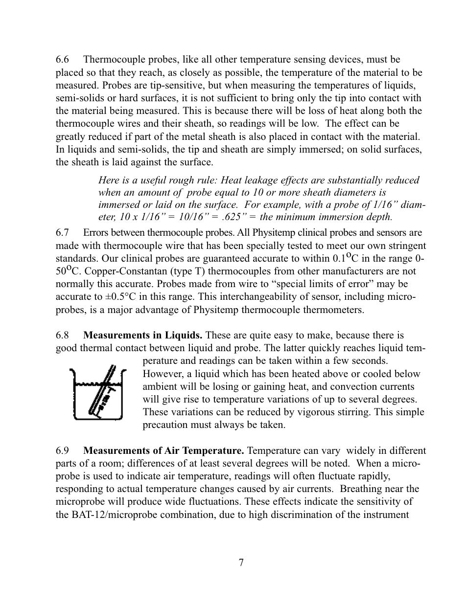 Physitemp Instruments BAT-12 User Manual | Page 7 / 13