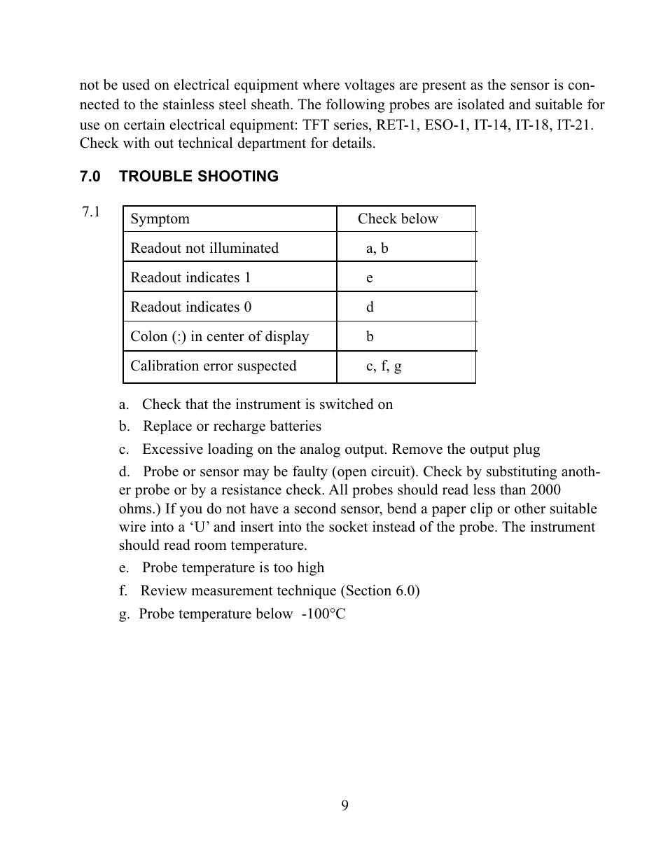 Physitemp Instruments BAT-12 User Manual | Page 9 / 13