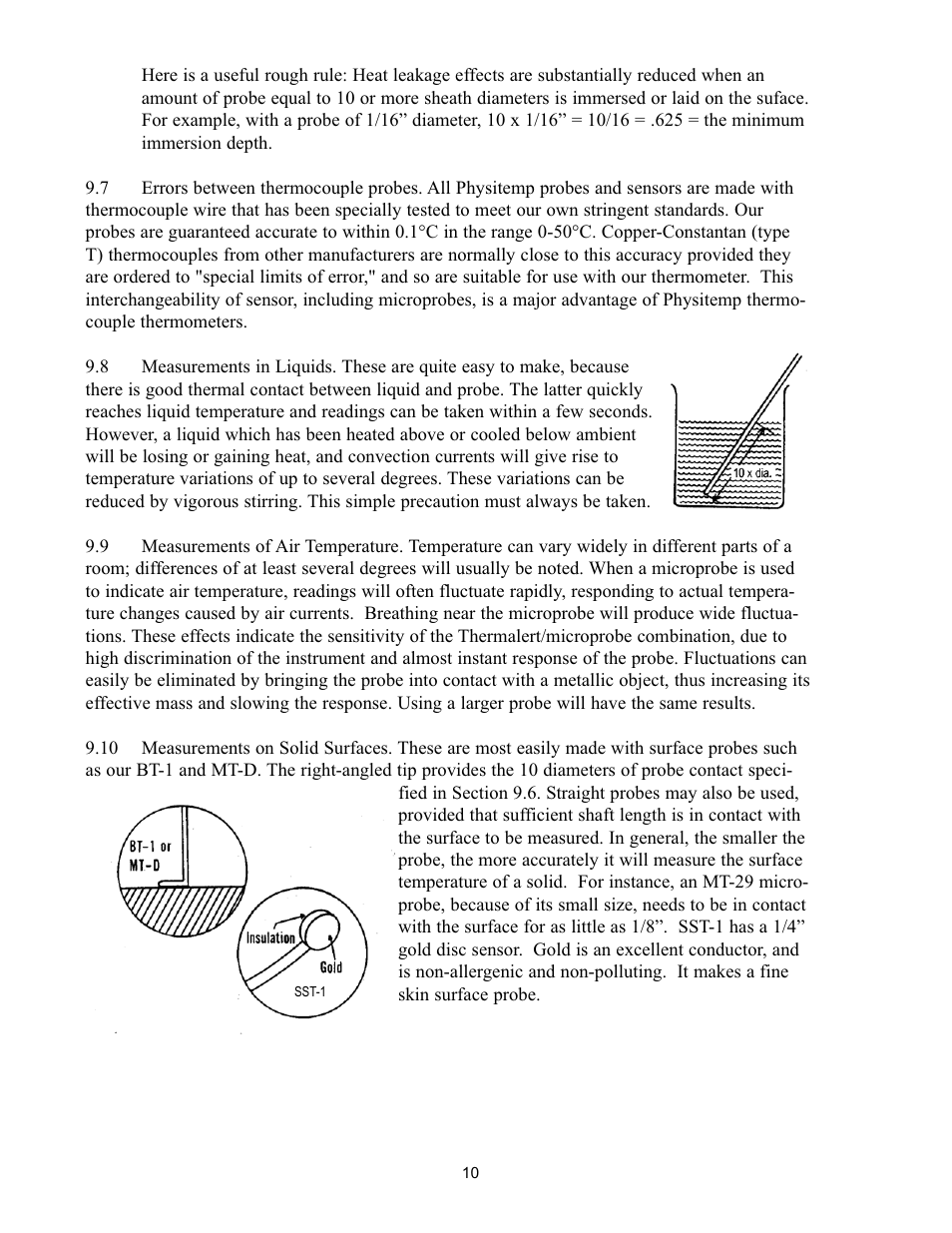 Physitemp Instruments TH5 User Manual | Page 10 / 11