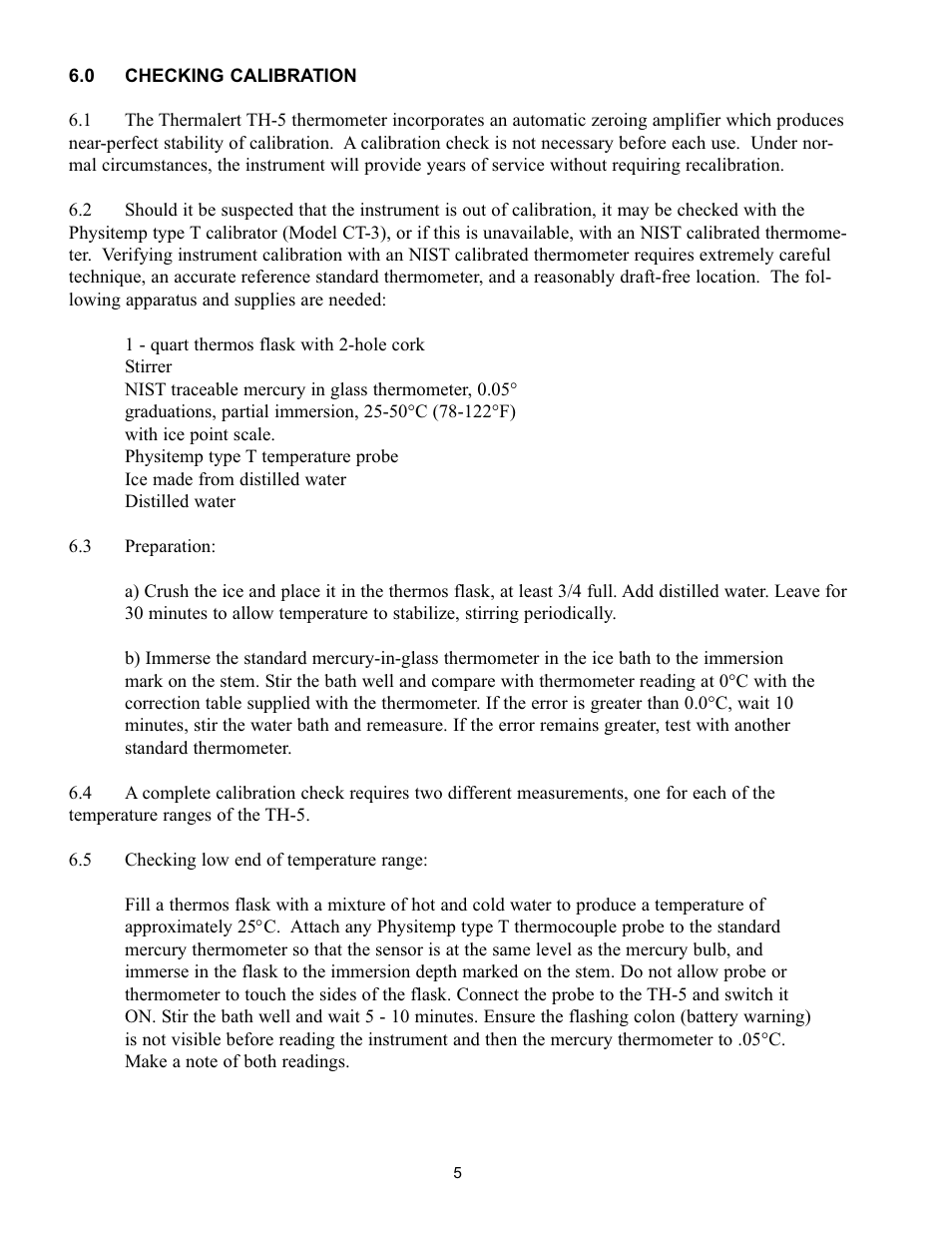 Physitemp Instruments TH5 User Manual | Page 5 / 11