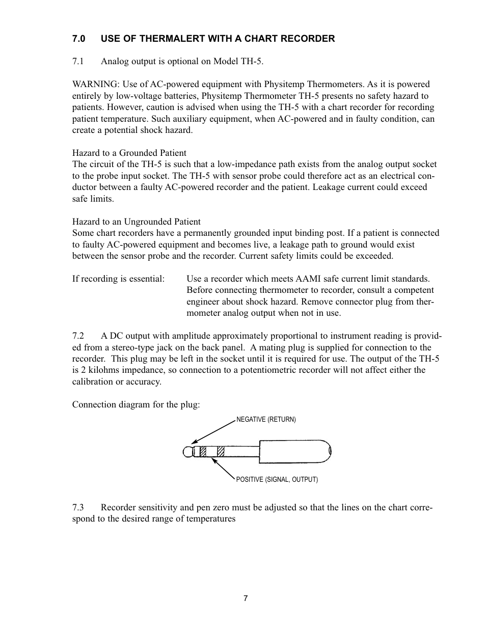 Physitemp Instruments TH5 User Manual | Page 7 / 11