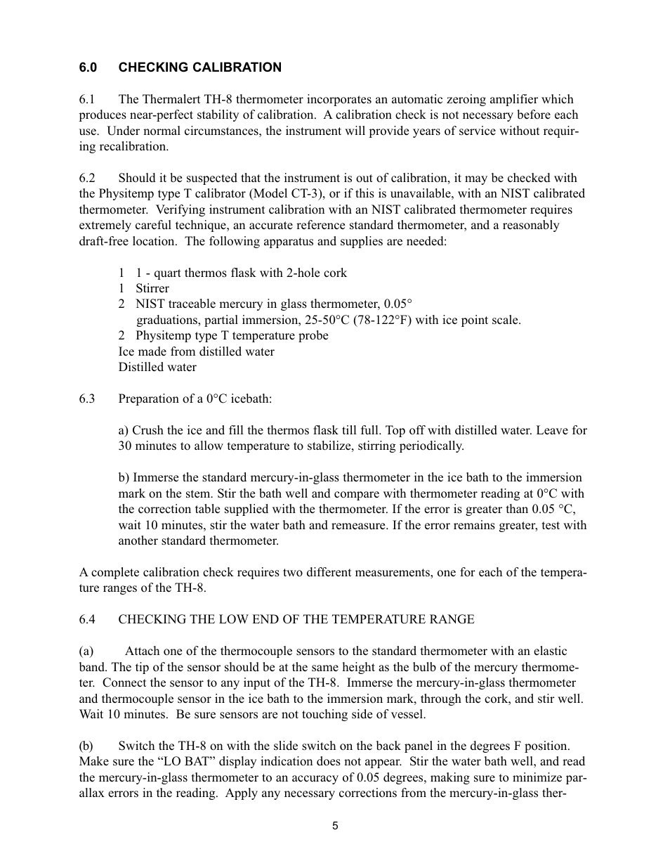 Physitemp Instruments TH8 User Manual | Page 5 / 11