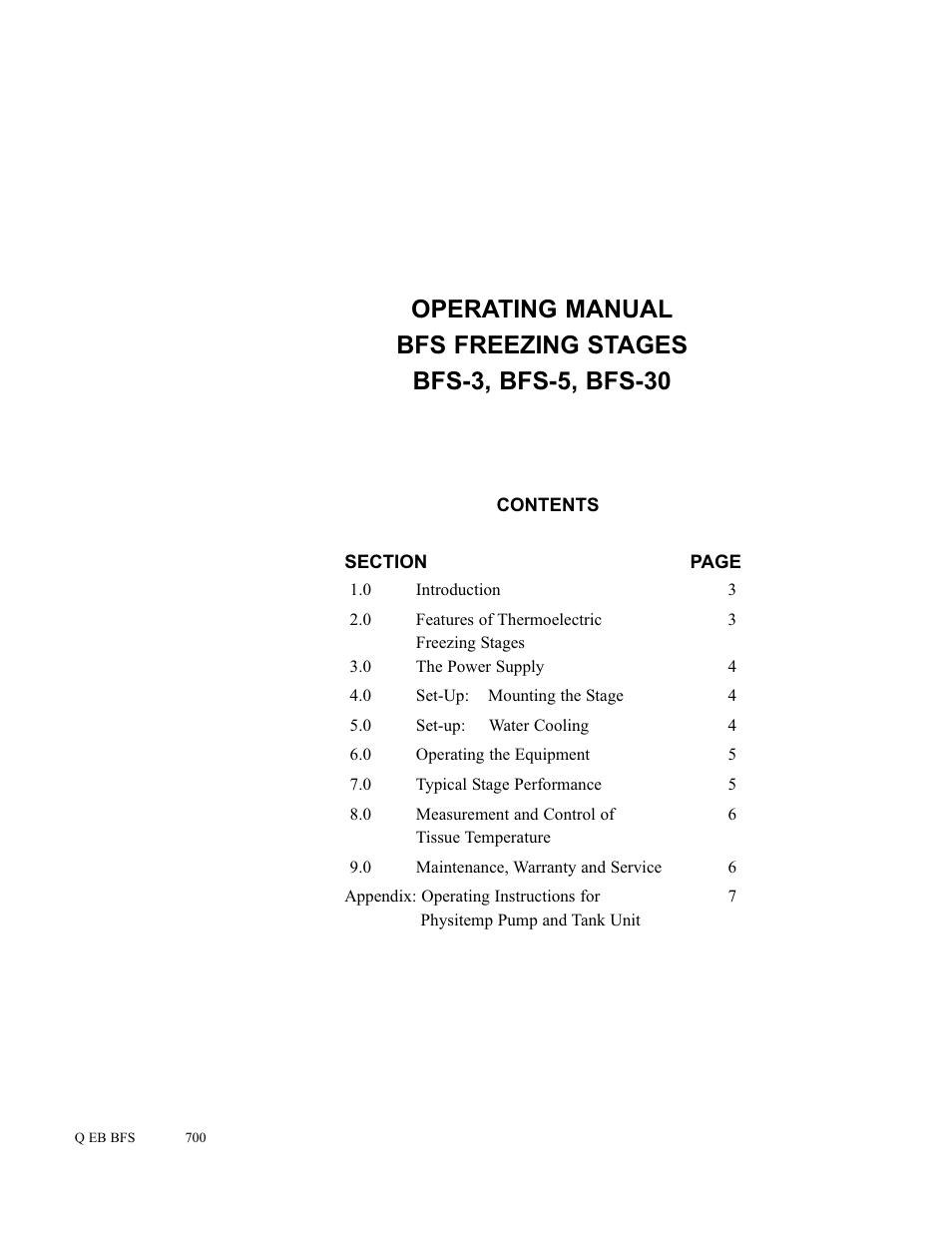Physitemp Instruments BFS OLD STYLE User Manual | Page 8 / 8