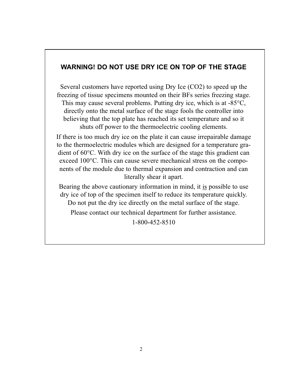 Physitemp Instruments BFS-30MP User Manual | Page 11 / 12