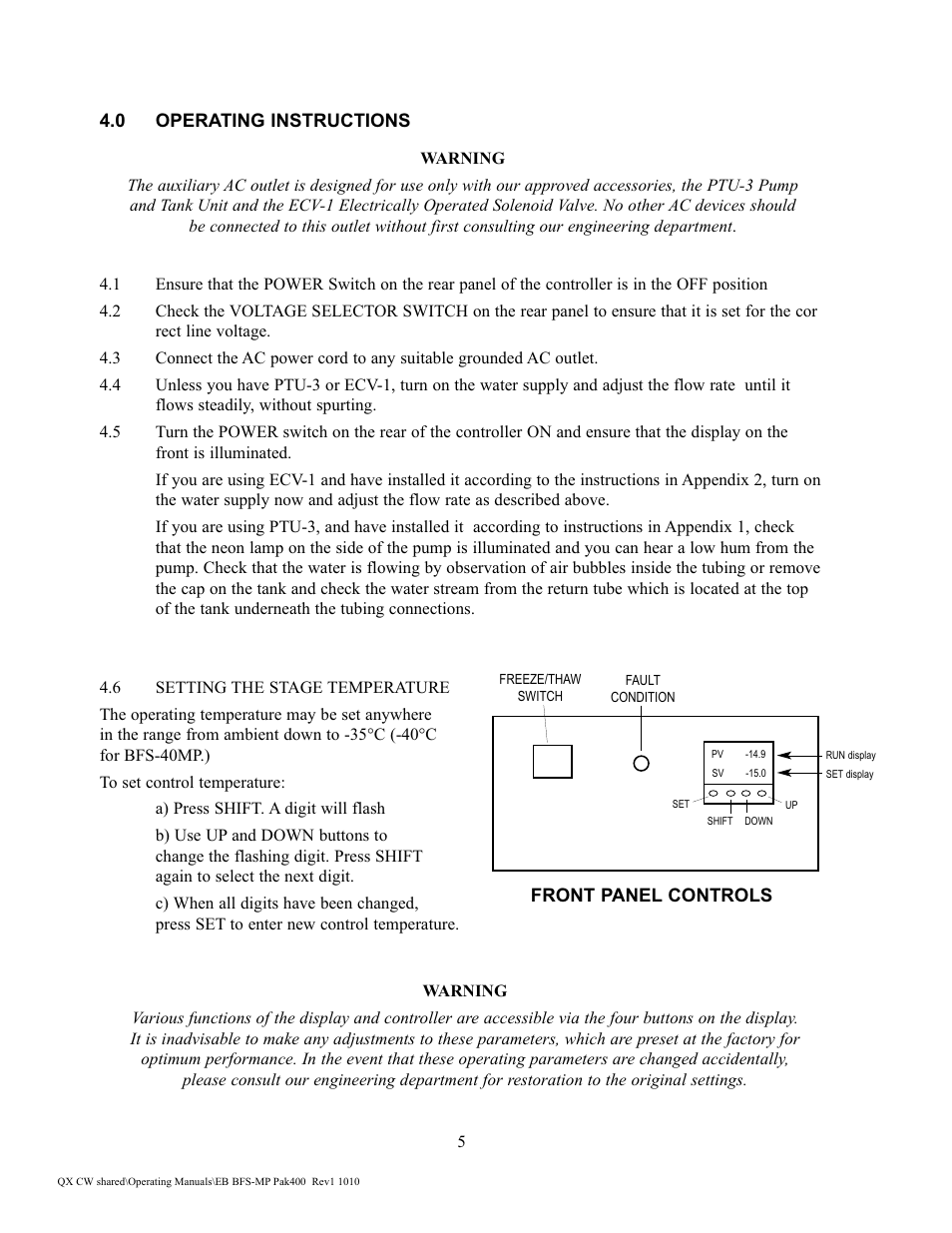 Physitemp Instruments BFS-MP 6310 Rev1 Pak400 2 User Manual | Page 5 / 12