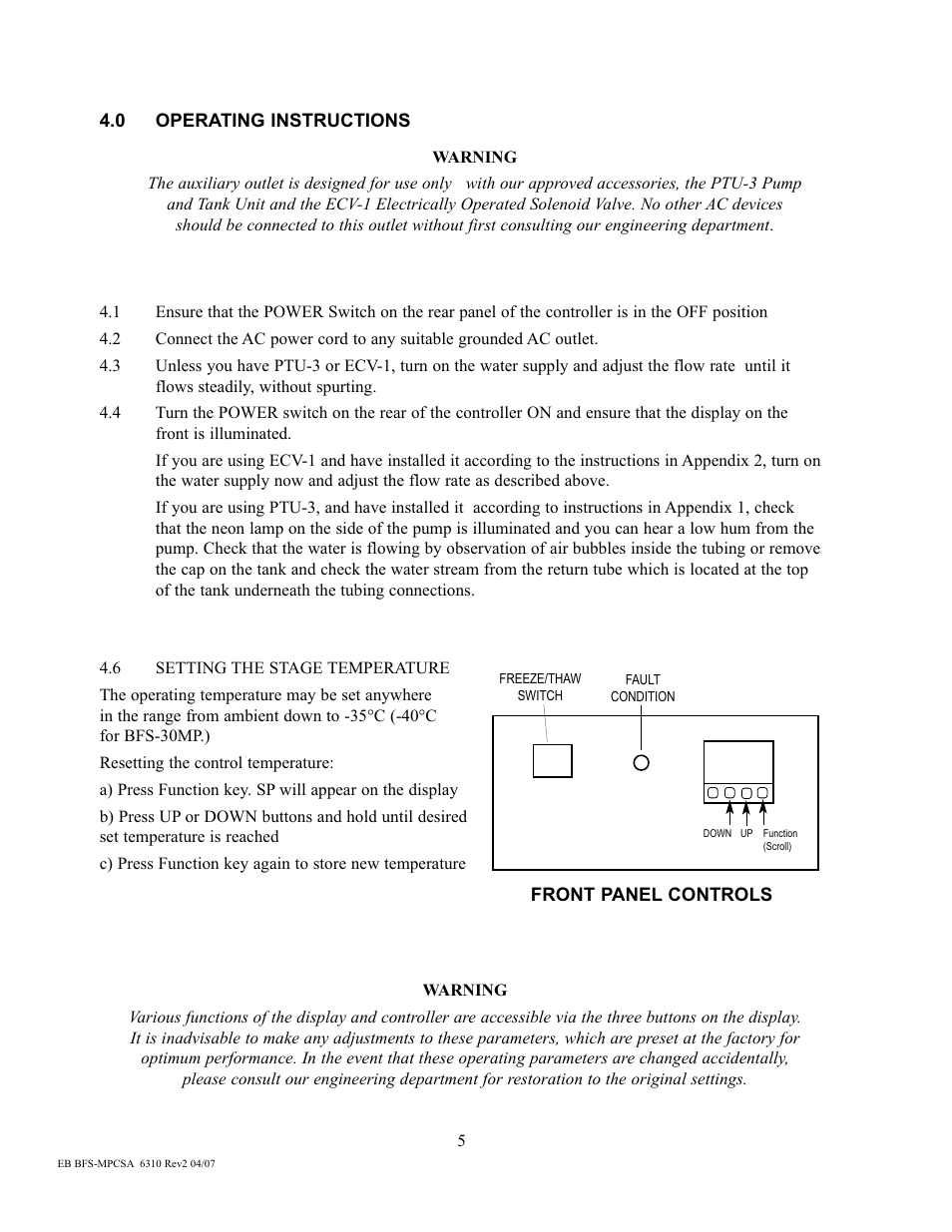 Physitemp Instruments BFS-MP CSA User Manual | Page 8 / 12