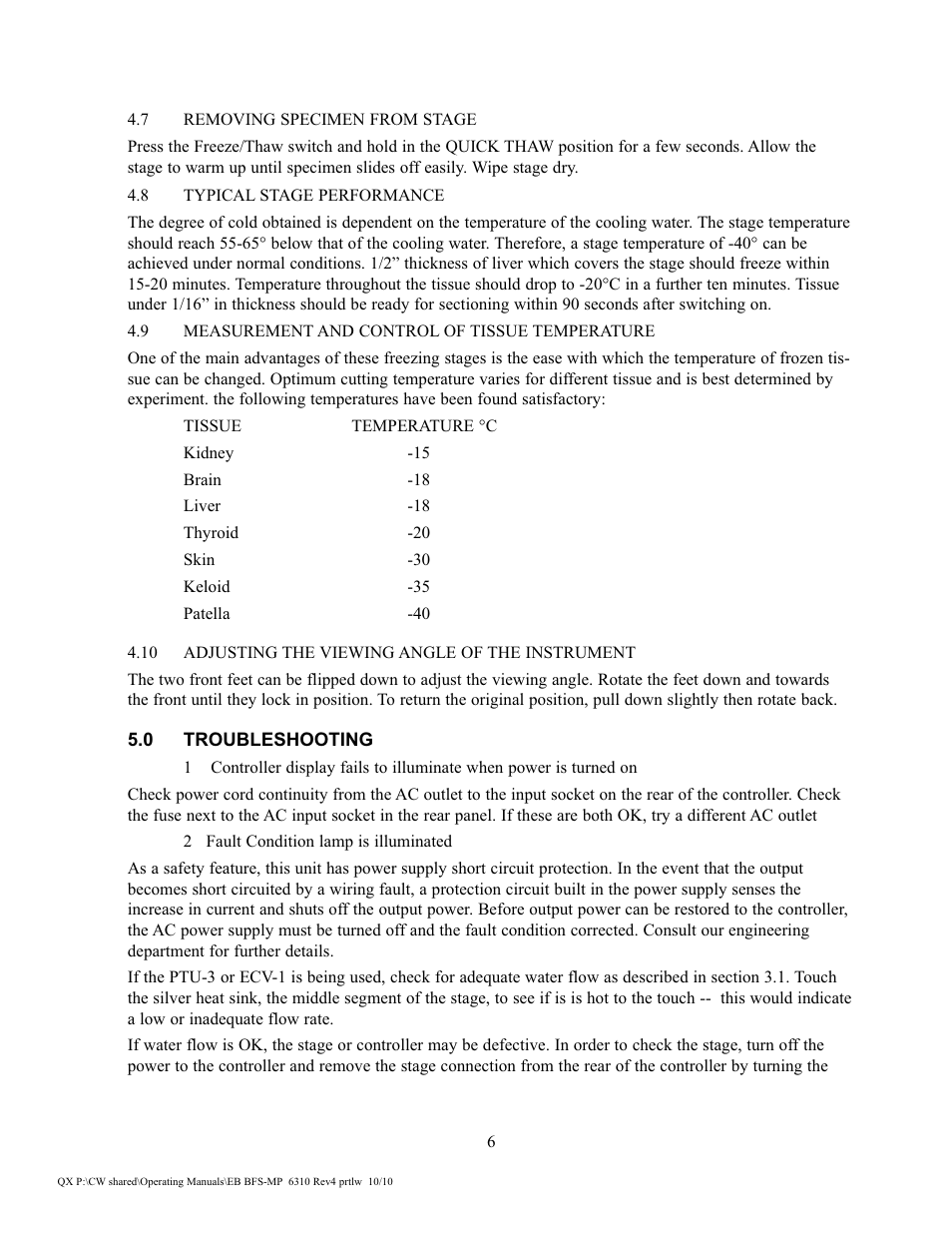 Physitemp Instruments BFS-MP Partlow and West User Manual | Page 6 / 12