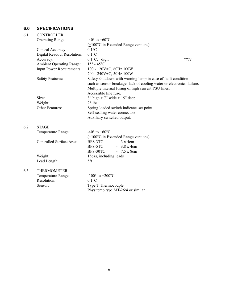 Physitemp Instruments BFS-TC User Manual | Page 3 / 8