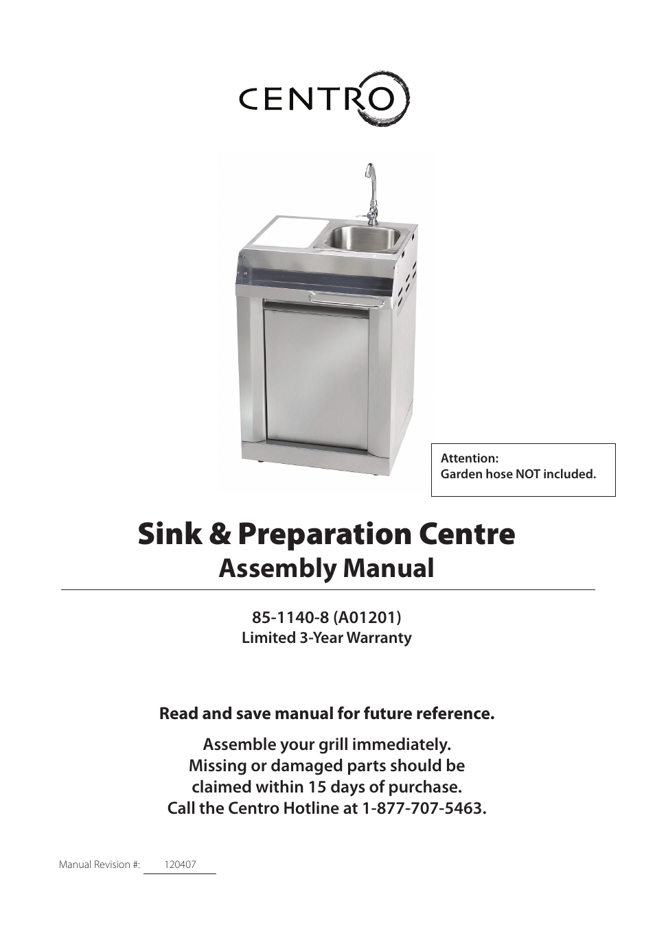 Centro 120407 User Manual | 12 pages