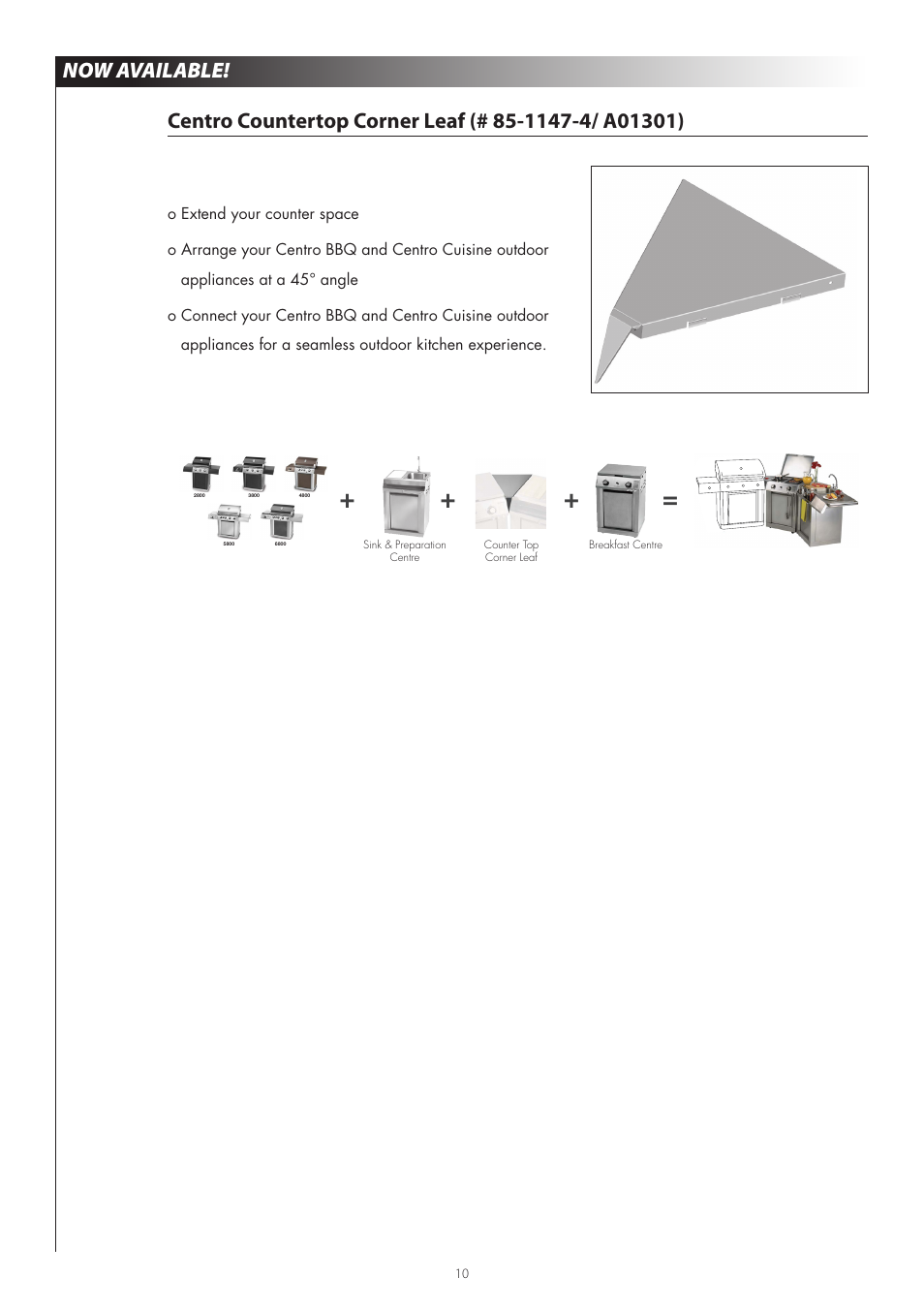 Design inspired , chef admired, Centro cuisine series, Expand the possibilities with | Centro 120407 User Manual | Page 12 / 12