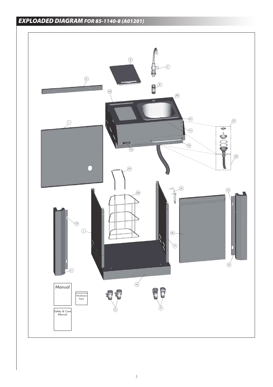 Exploaded diagram, Manual | Centro 120407 User Manual | Page 5 / 12