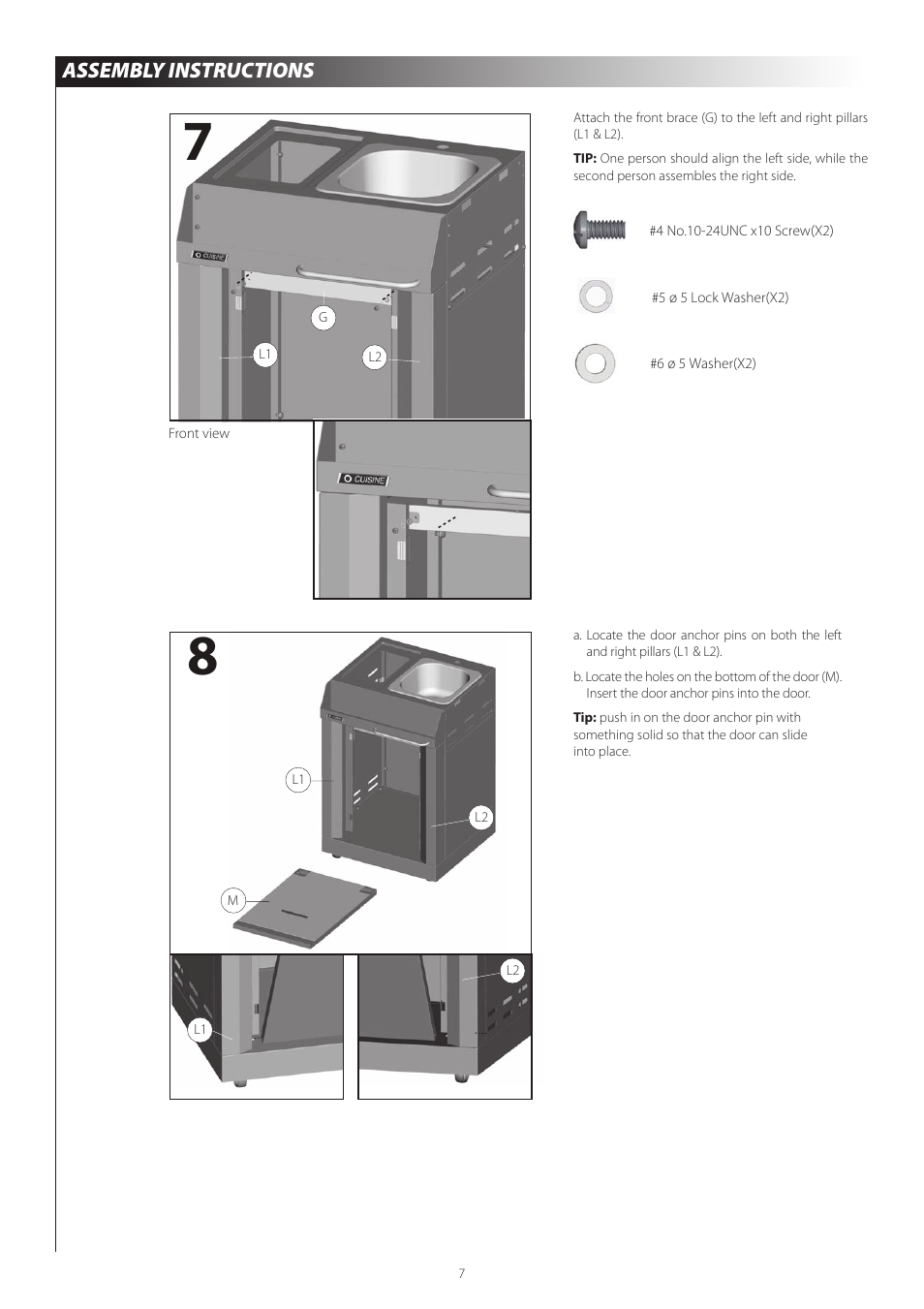 Assembly instructions | Centro 120407 User Manual | Page 9 / 12