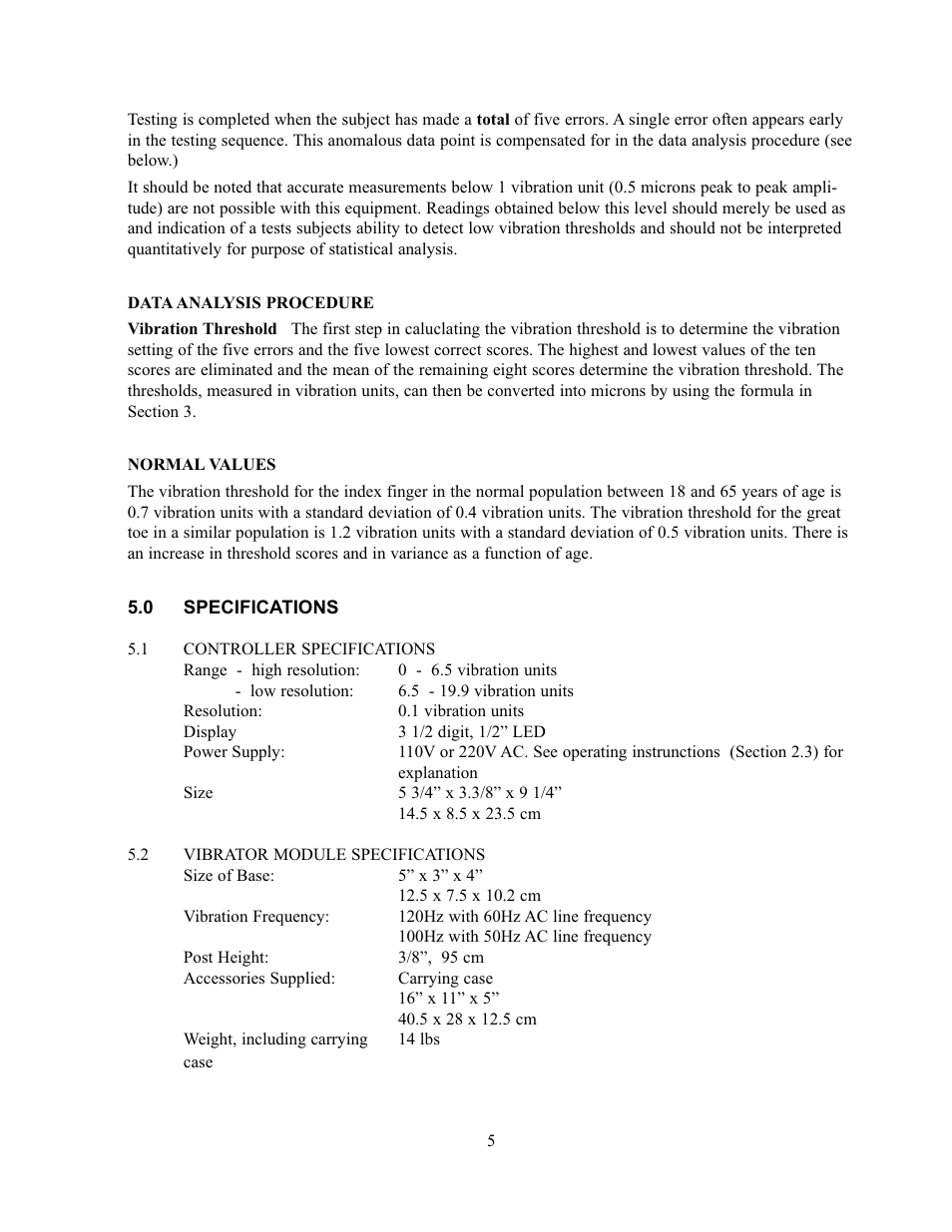 Physitemp Instruments VIBRATRON II User Manual | Page 4 / 8