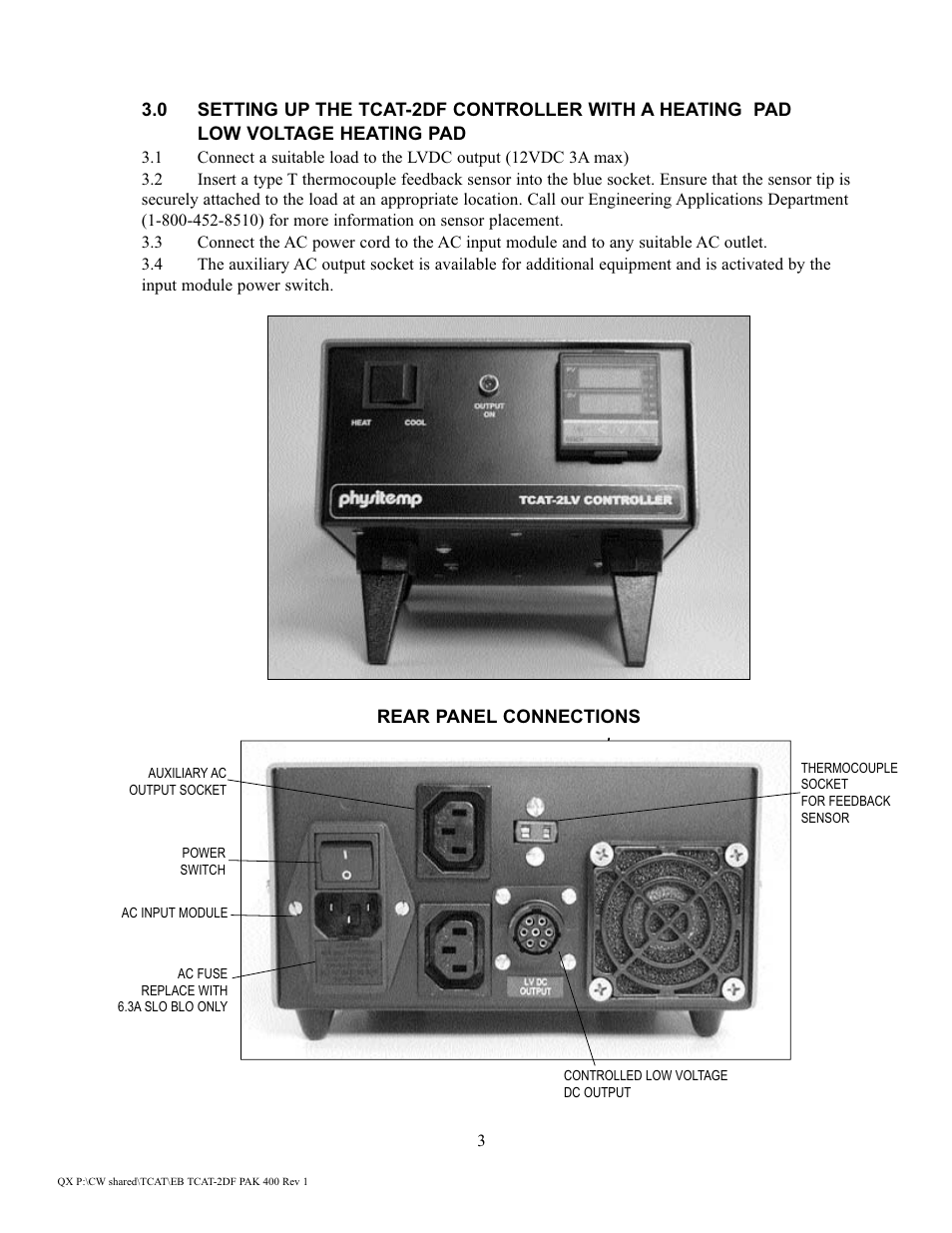 Physitemp Instruments TCAT-2DF PAK 400 User Manual | Page 9 / 11