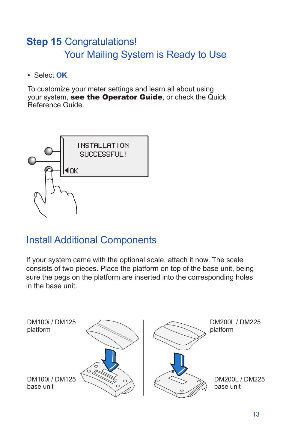 Step 15 | Pitney Bowes DM225 User Manual | Page 15 / 24