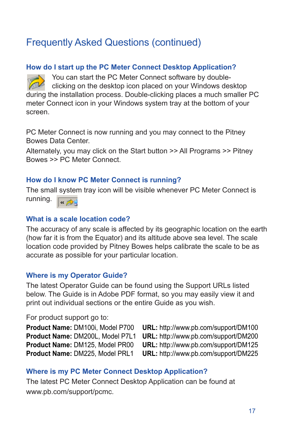 Frequently asked questions (continued) | Pitney Bowes DM225 User Manual | Page 19 / 24