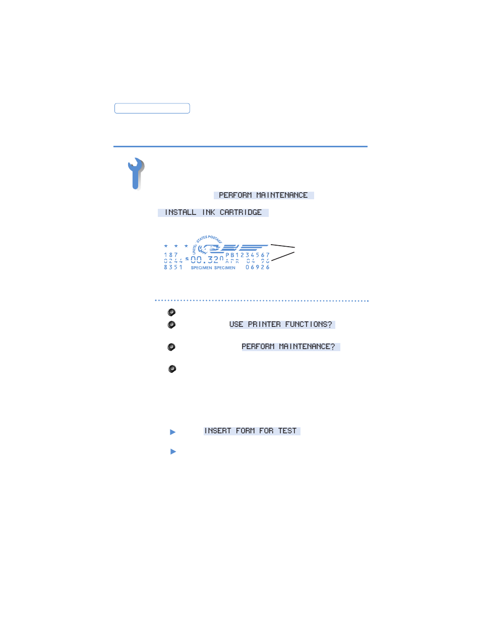 Refreshing the printer | Pitney Bowes E702 User Manual | Page 32 / 55