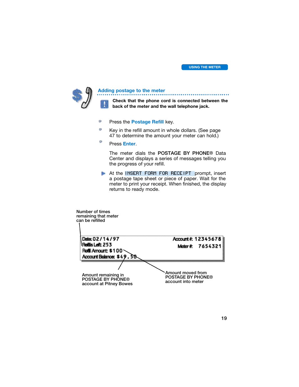 Pitney Bowes E707 User Manual | Page 19 / 55