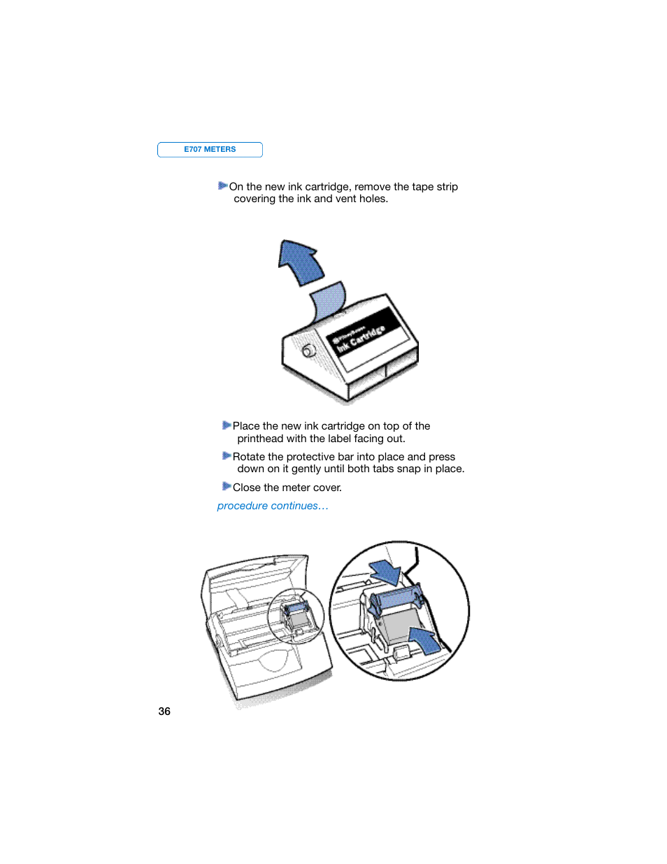 Pitney Bowes E707 User Manual | Page 36 / 55