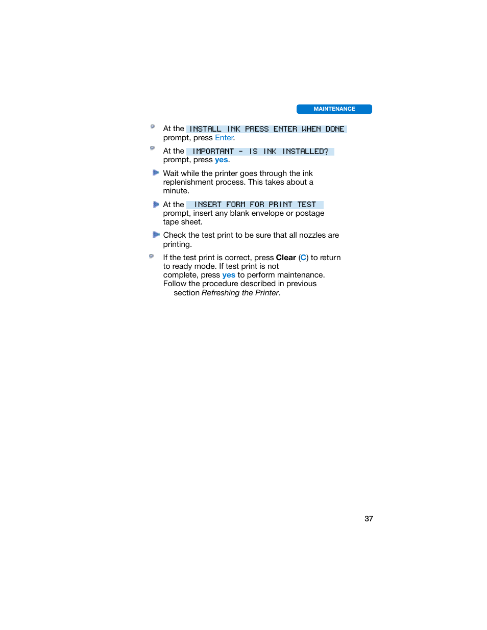 Pitney Bowes E707 User Manual | Page 37 / 55