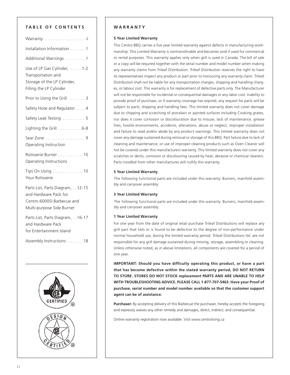 Centro 6000 SI User Manual | Page 2 / 32
