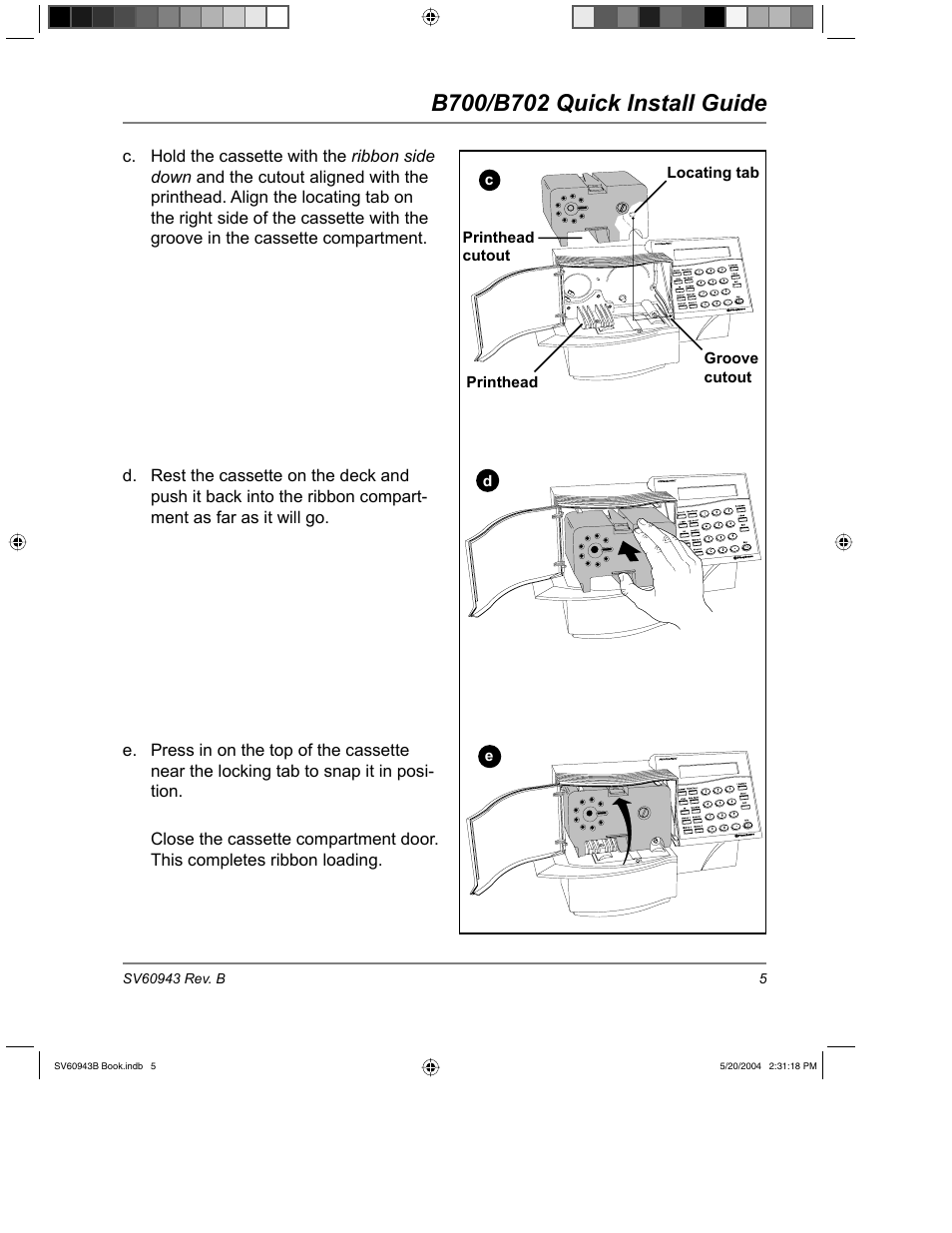 Pitney Bowes B700 User Manual | Page 6 / 18